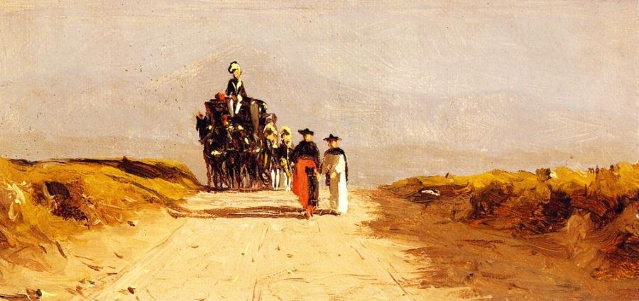 Sanford Robinson Gifford Cardinal's Coach on the Campagna
